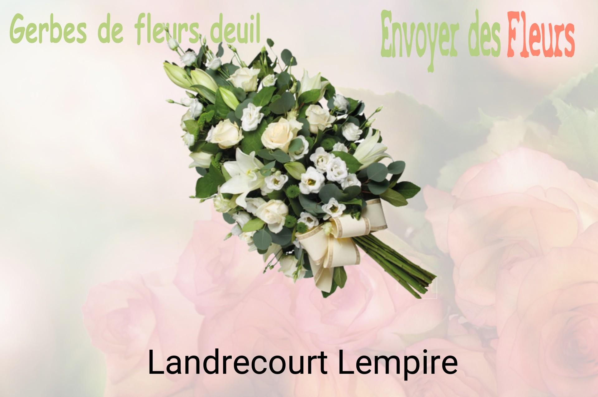 Gerbe de fleurs de deuil livrée à Landrecourt-Lempire